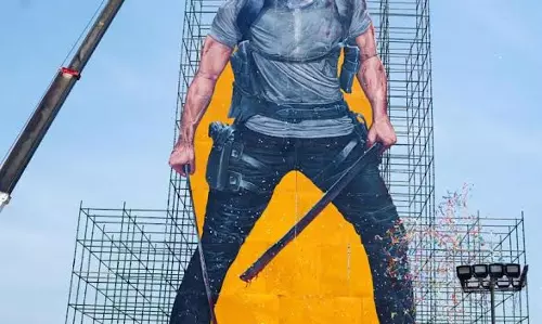 Prabhas Fans Create a Giant Birthday Surprise Prabhas Fans Create a Giant Birthday Surprise