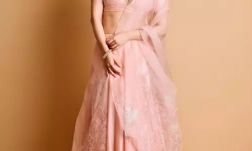 Shraddha Sparkles In Shiny Pink Outfit!