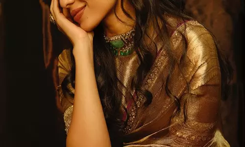 Actress Shobita Dhulipas saree look steals the show