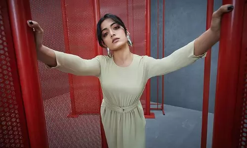 Pics: Rashmika Mandanna unveils stylish maxi dress look