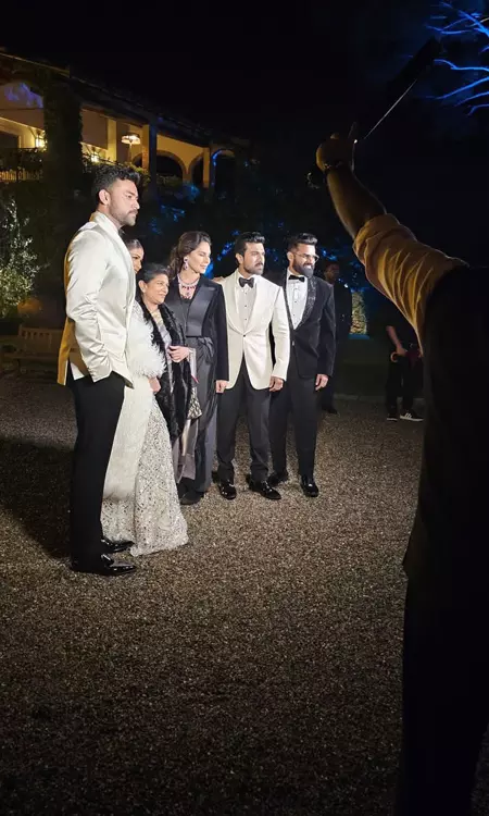 Varun Tej and Lavanya looks adorable in cocktail Party