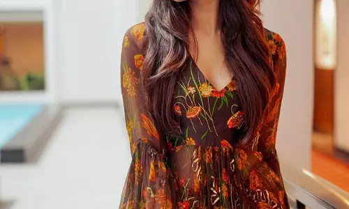 Arresting Beauty Of Anu Emmanuel In A Floral Outfit!