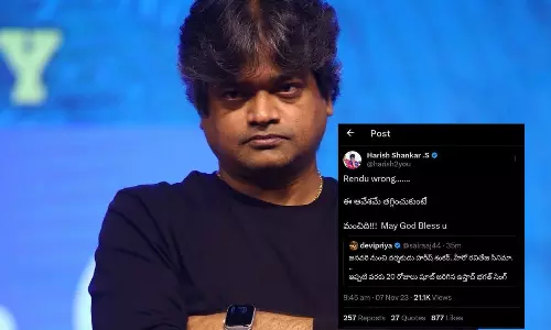 Harish Shankar Says Both Are Wrong To A Twitterati!