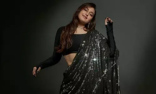 Sonakshi Sinha Shines in Stylish Black Saree Look