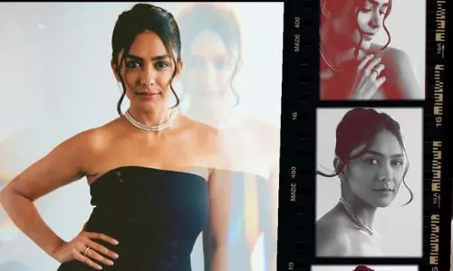 Black Elegance: Mrunal Thakurs Stunning Attire