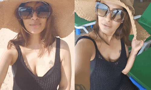 Varalaxmi Enjoying Her Me Time In Pattaya Beach!