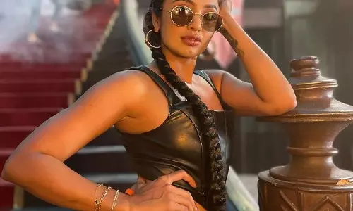Chica muy local: Tejaswi Madivada Slays in Vegan Leather Glam