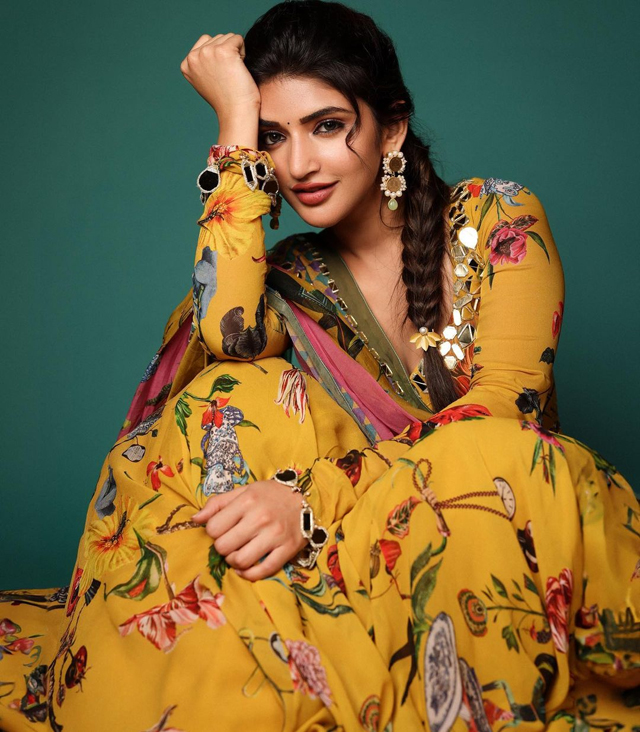 Sreeleelas Grace in Cream: A Stunning Half Saree Affair