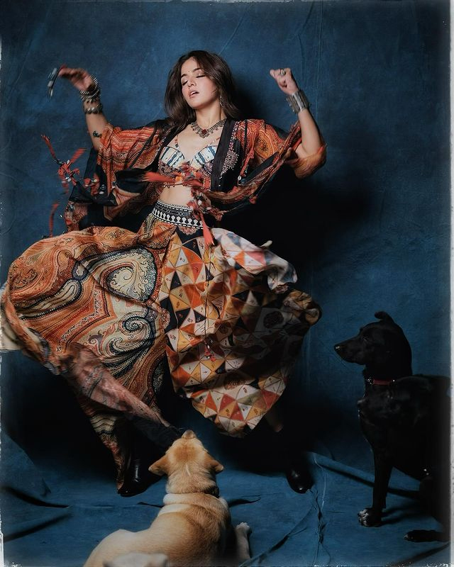 Wamiqa Gabbi Radiates Elegance in Traditional Red Anarkali Wamiqa Gabbi Radiates Elegance in Traditional Red Anarkali