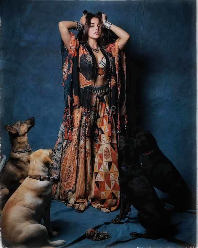 Wamiqa Gabbi Radiates Elegance in Traditional Red Anarkali Wamiqa Gabbi Radiates Elegance in Traditional Red Anarkali