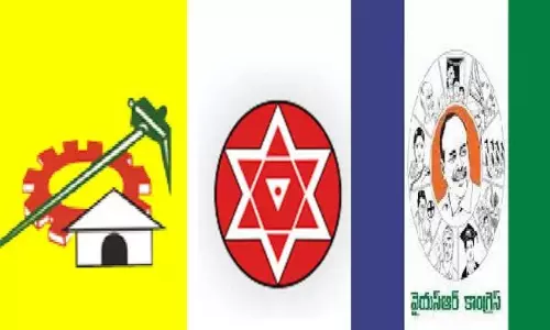 జనంలోని వైసీపీ...టీడీపీ జనసేన సంగతేంటి...?