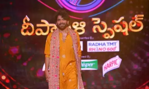 Dapper Diwali: Nagarjunas Ethereal Elegance Lights Up BB 7