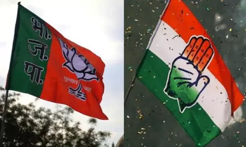 అయిదింట నాలుగు కాంగ్రెస్ గెలిస్తే ...దెబ్బ పడేది  బీజేపీకి....?