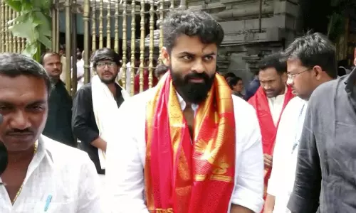 తేజ్ స్వామివారి చెంత‌కు అందుకే!