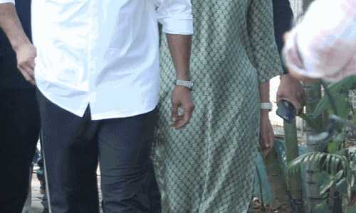 Ram Charan and Upasana Cast Vote in Hyderabad