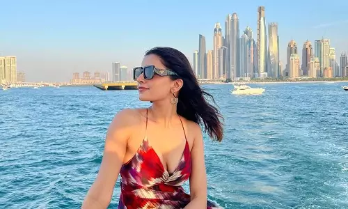 Rukshar Dhillons Elegance Aboard a Dubai Yacht