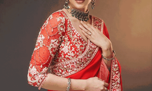 Lavanya Tripathi�s Red Saree Glamour