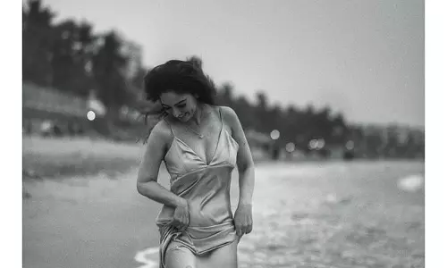 Sandeepa Dhars Stunning Grey Open-Back Outfit