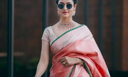 Shanvi Srivastava Graceful Saree Ensemble