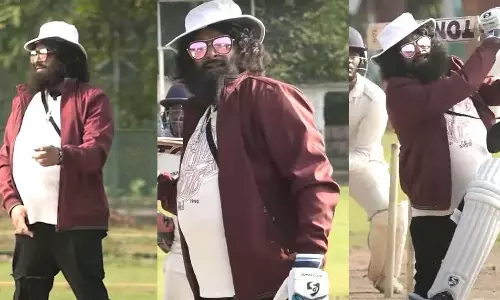 పొట్ట.. జుట్టుతో.. మారు వేషంలో టీమిండియా క్రికెటర్ అంపైరింగ్