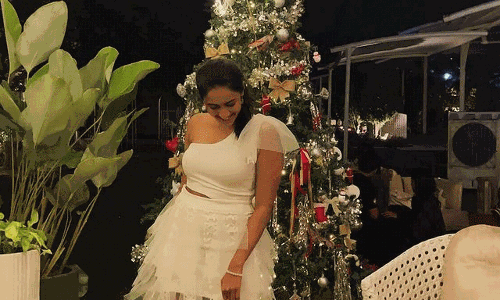 Niharika Konidela Turns Heads in a Feathered White Minidress Niharika Konidela Turns Heads in a Feathered White Minidress