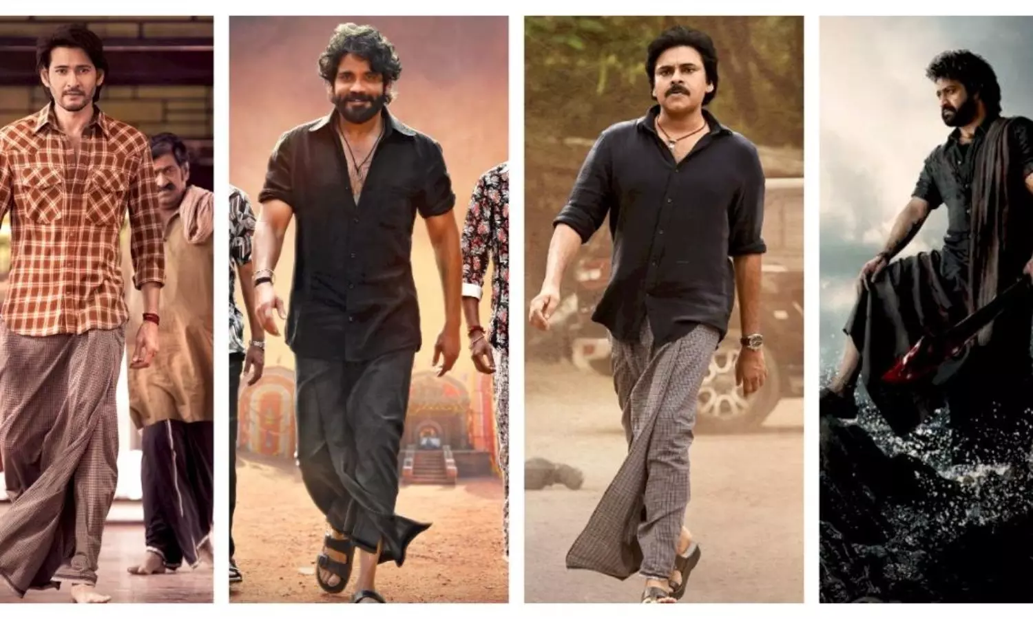 ట్రెండింగ్: మన హీరోల మాస్ లుంగీ మాయ! ట్రెండింగ్: మన హీరోల మాస్ లుంగీ మాయ!