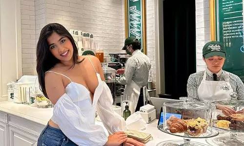 Nikita Sharma Stunning Sophistication in White Cut-Out Maxi