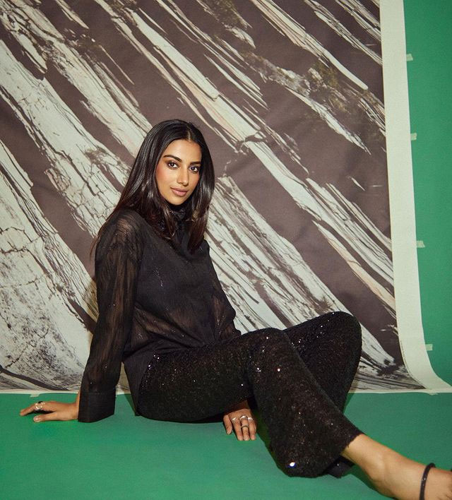 Delightful Meenakshi Dazzles In A Saree