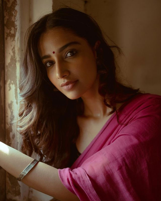 Delightful Meenakshi Dazzles In A Saree