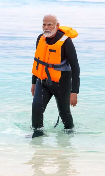 Narendra Modi Explores Beautiful Locations In Lakshadweep
