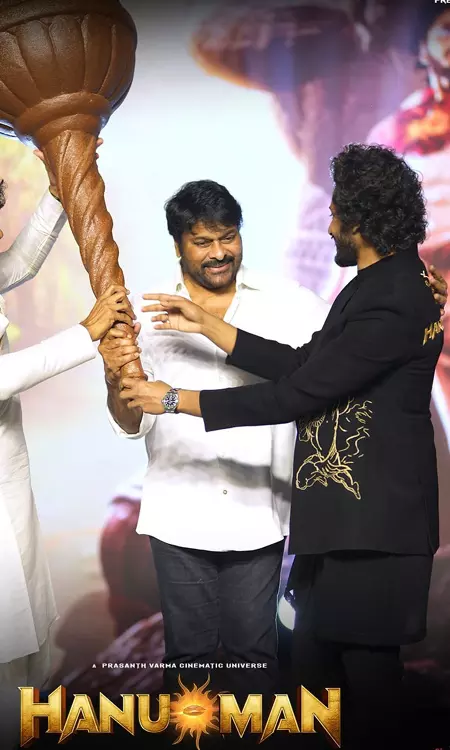 Hanu-Man Pre-release Event: Teja Sajja Recreates Iconic Veena Step