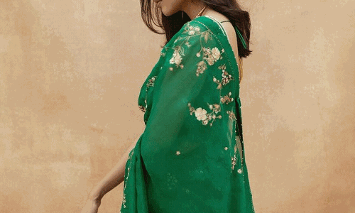 Kalyani Priyadarshan Shines in Green Saree