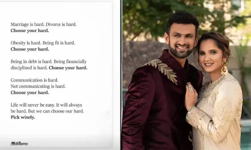 విడాకుల గురించి సానియా మిర్జా హింటు?