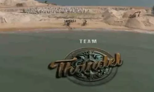 జై శ్రీరామ్.. బీచ్ ఒడ్డున తండేల్ టీమ్ సెలబ్రేషన్స్