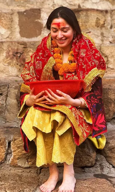 Tamannaahs Sacred Moments at Kamakhya Temple
