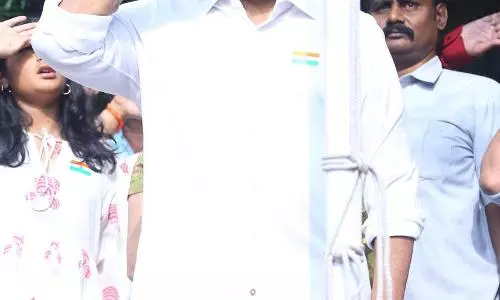 Heartwarming sight to Republic celebrations at the Chiranjeevi Blood Bank