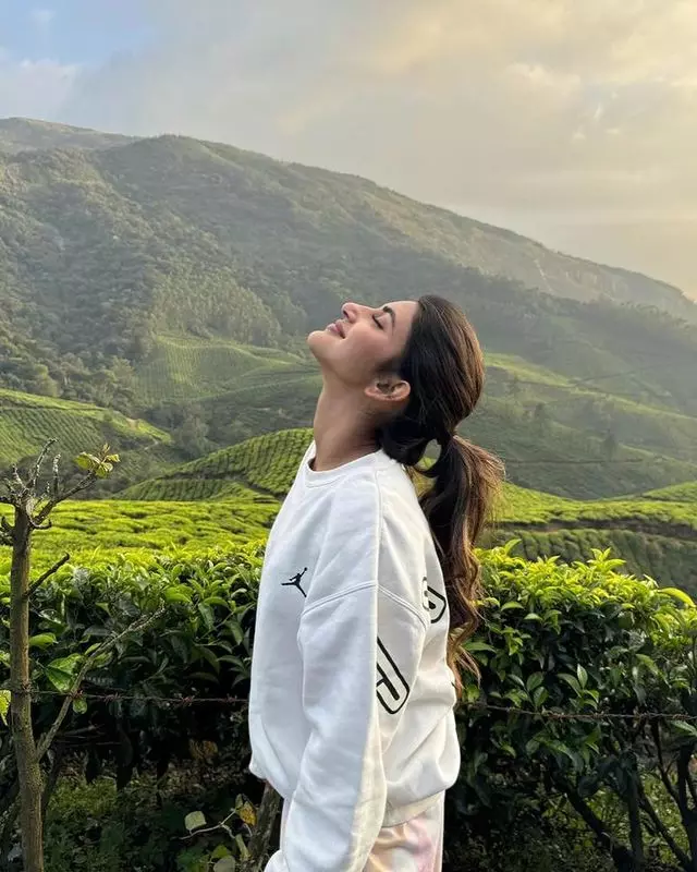 Stunning Sree Leela Chilling In The Hills!