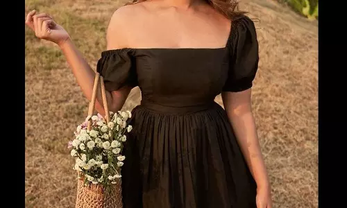 Nabha Natesh Flower Filled Shopping Day Snaps