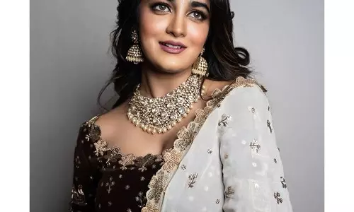 Dimple Hayathi Glows Like a Queen in Gold