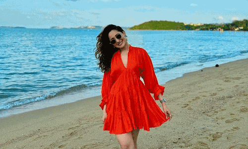 Pragya Jaiswal, an Orange Charmer in Sunlight
