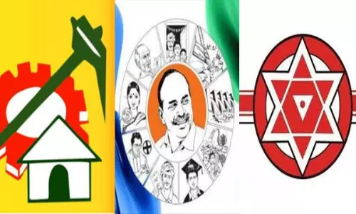 ఏపీలో మూడు పార్టీలు...మూడు కులాలు...!