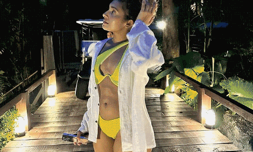 Gnaneswari Kandregulas Shocking Green Ensemble Sets Social Media Ablaze