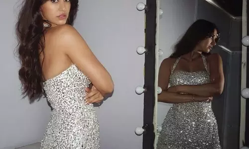 Dazzling Disha Patani Sparkles In Mini Silver Outfit!