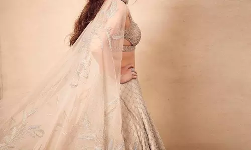 Diana Penty Shines in Gold Lehenga