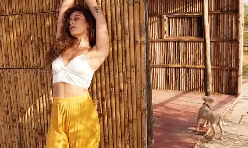 Kishu Shroff Slaying in White Bralette