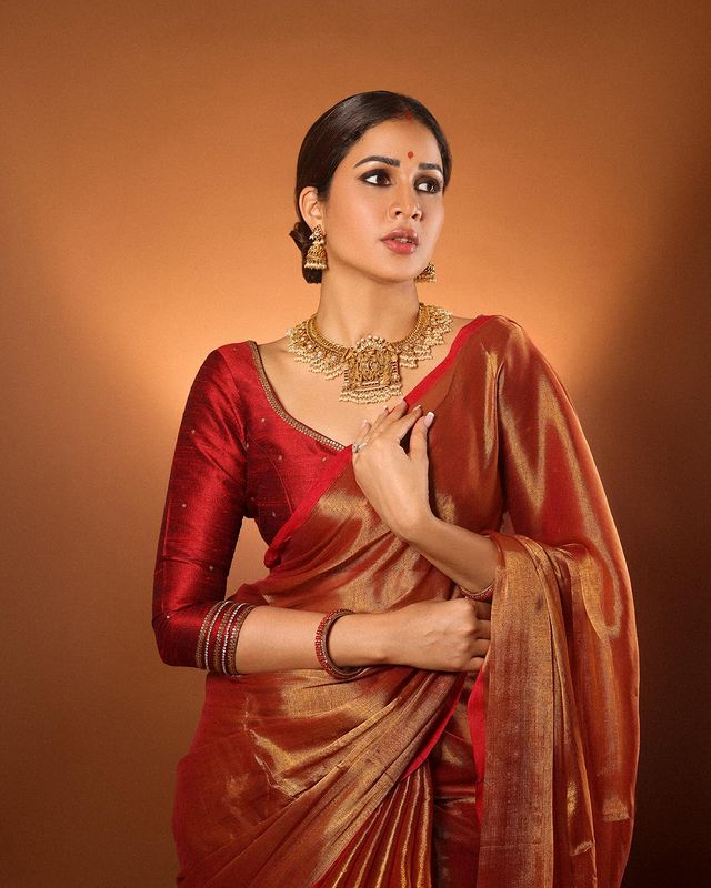 Lavanya Tripathi Soars in Stripes Lavanya Tripathi Soars in Stripes