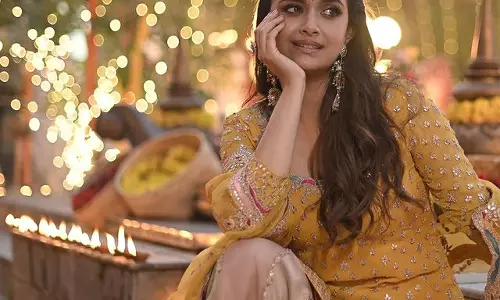 Keerthy Sureshs Beautiful Yellow Outfit Pics