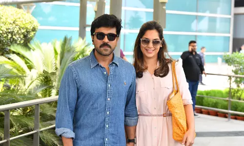Ram Charan & Upasana Attend Chiranjeevis Padma Vibhushan Ceremony