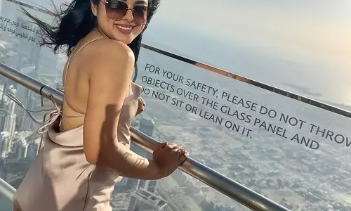 Siddhi Idnani Soars Above the Clouds in a Dreamy Dress