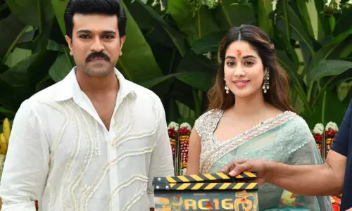 చరణ్ మూవీ.. గ్రామ నిర్మాణం షురూ